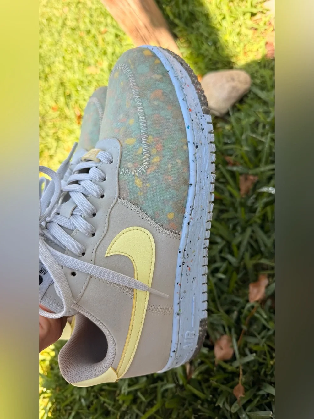 NIKE WMNS AIR FORCE 1 CRATER ‘PURE PLATINUM’ Great condition 9.5 CT1986-0001